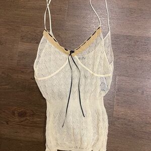 Zara Cream Lace Top